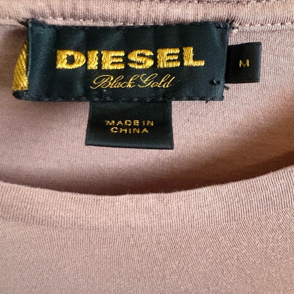 DIESEL Black Gold Graphic T-shirt in Brown - Picture 4 of 5